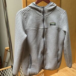 L.L. Bean women’s Light Gray Quilted Jacket